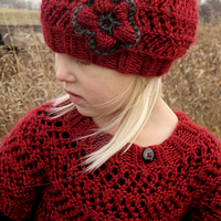 winter dream hat and poncho set_thumb 1