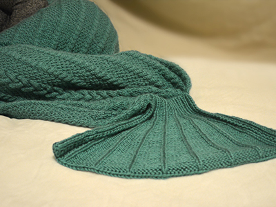 adult ariel mermaid tail blanket knitting pattern