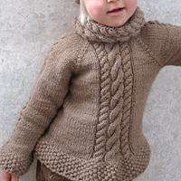 Little Elsa's Sweater - KnotEnufKnitting