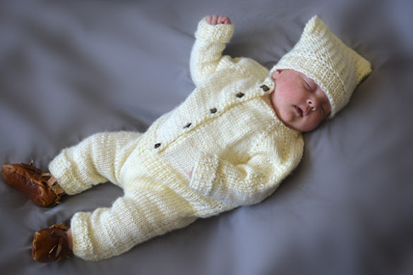 little owl romper knitting pattern