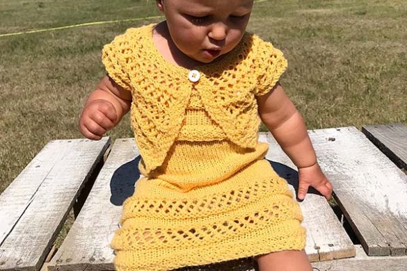 sunshine dress knitting pattern_feature