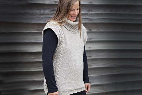 adult whispers of autumn pullover knitting pattern