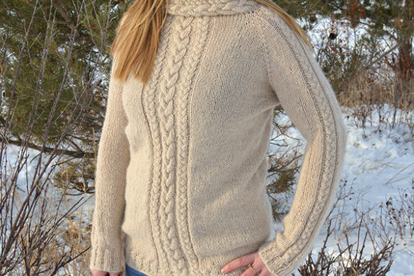 adult elsa sweater knitting patter_feature